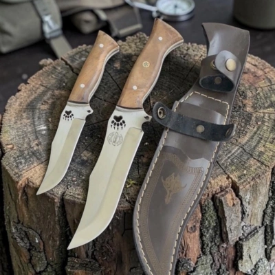 Babalı Oğullu 2adet Kamp Autdoor Bicak 24cm-16cm
