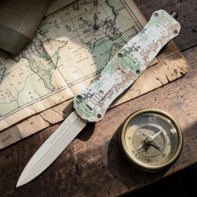 microtech benchmade kamuflaj 21 cm Full Otomatik
