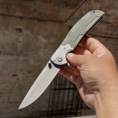 D2 ÇELİK / 2362 GRN YEŞİL KABZE KALİTELİ ÇAKI 23CM