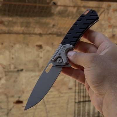 D2 ÇELİK / 2363 BK SİYAH RENK ÇAKI 21 CM