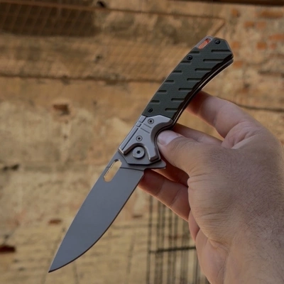 D2 ÇELİK / 2363 GRN YEŞİL RENK ÇAKI 21 CM