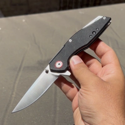 D2 ÇELİK / SİYAH KABZE PASLANMAZ ÇELİK 21CM