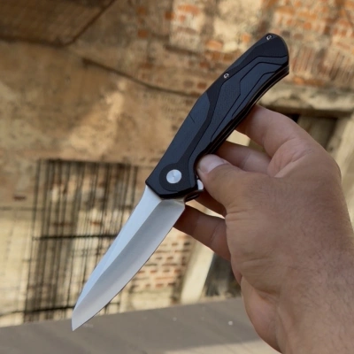 D2 ÇELİK / SİYAH KABZE PASLANMAZ ÇELİK 21CM