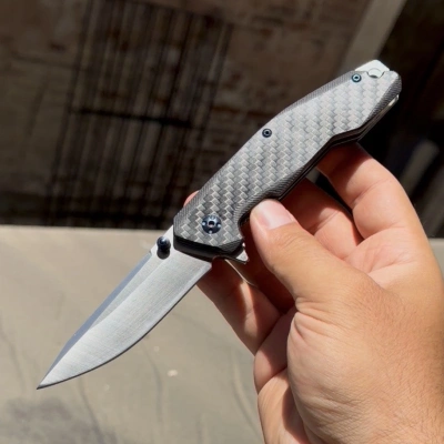 D2 ÇELİK / SİYAH KABZE PASLANMAZ ÇELİK 21CM