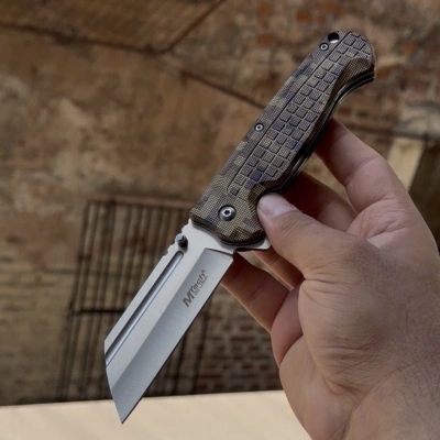 Mtech Kamuflaj Tanto Kesim Oluklu Çakı 21cm