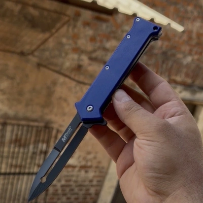 Mtech Mavi Oluklu Bıçak Çakı 21cm