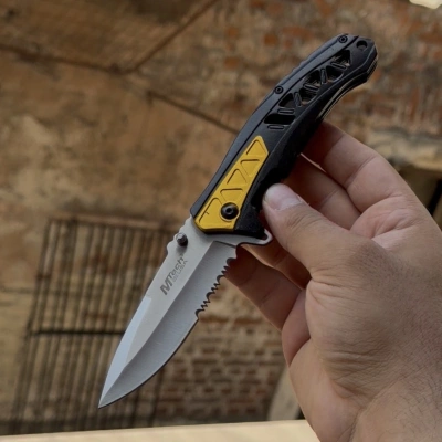 Mtech Testere Ağız Sarı Siyah Kabze 21cm Çakı