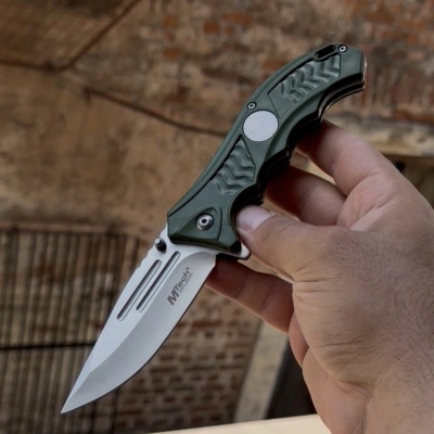 Mtech Yeşil Çift Oluklu Namlu 21cm Çakı