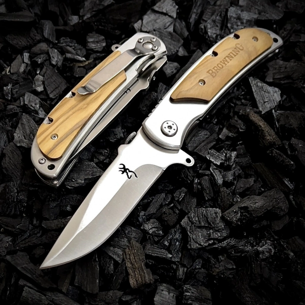 BROWNİNG AHSAP DETAYLI 21 CM KAMP ÇAKISI