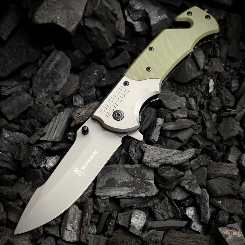 BROWNİNG YEŞİL KEMER KESMELİ KAMP ÇAKISI 21 CM