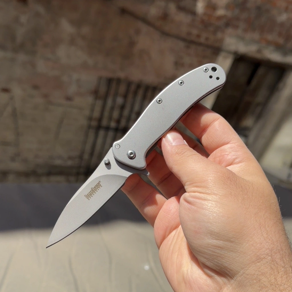 Kershaw Titanyum Gümüş Çakı 16cm