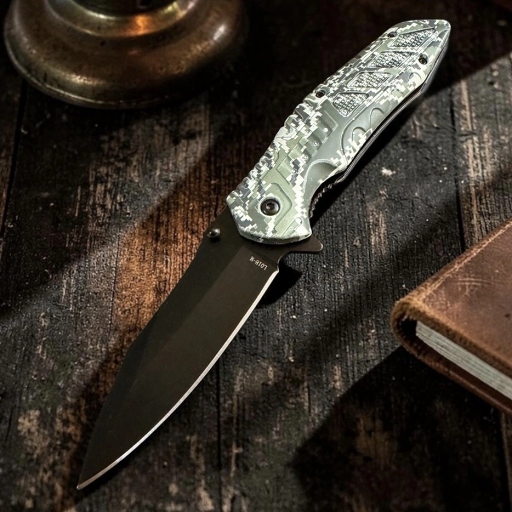 Kamuflaj Kabze L018 21cm Çelik Çakı