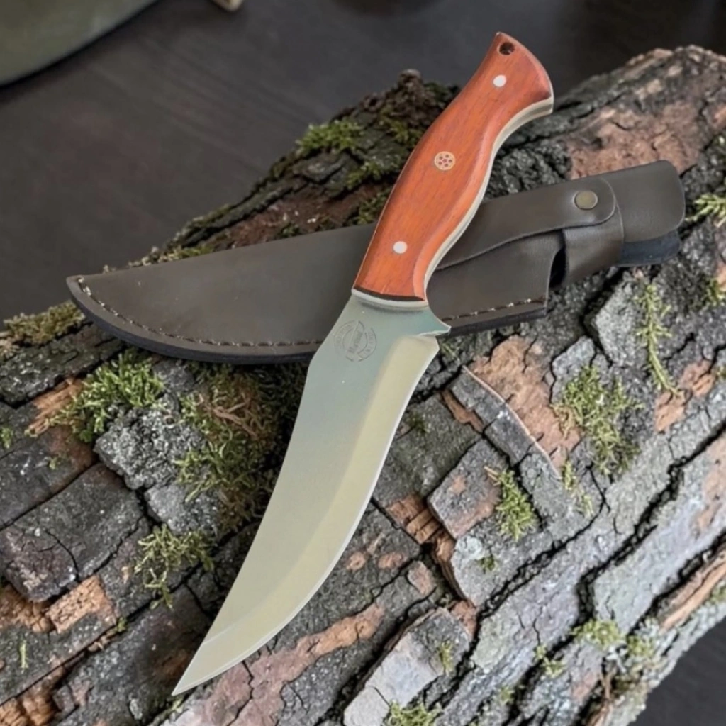 Ahsap Sap Kılıf hediyeli Autdoor Bıcak 26cm