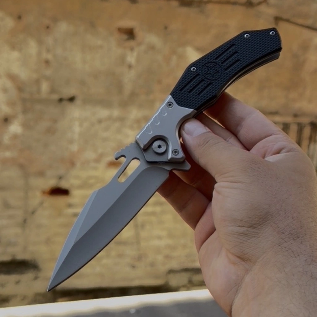 D2 ÇELİK / SİYAH KABZE PASLANMAZ ÇELİK 21CM