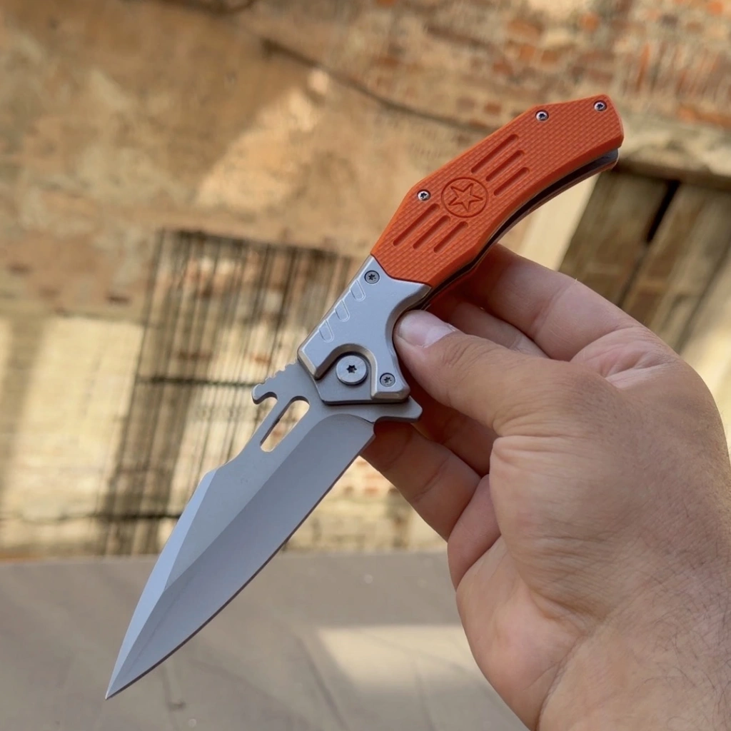 D2 ÇELİK / TURUNCU KABZE PASLANMAZ ÇELİK 21CM