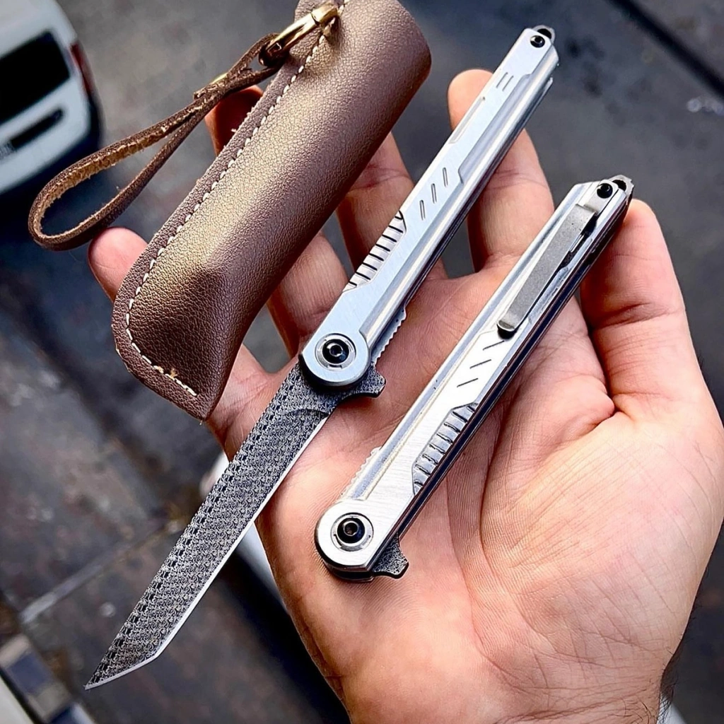 M390 METAL TANTO DAMASCUS