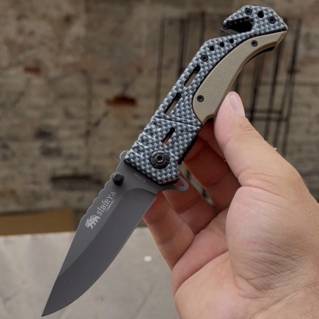 Sibirya Damalı Model 21cm Cep Çakısı