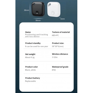 Smart Tag Airtag Akıllı Takip Cihazı Apple My Find Uyumlu Beyaz