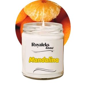 Doğal Özel Seri Kokulu Dekoratif Kavanoz Mum 210 cc - Mandalina Esansı - RYL
