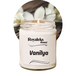 Doğal Özel Seri Kokulu Dekoratif Kavanoz Mum 210 cc - Vanilya - RYL