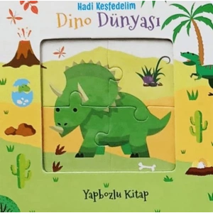 Hadi Keşfedelim - Dino Dünyası Yapbozlu Karton Kitap