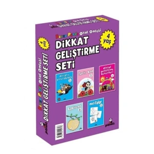 Okul Öncesi 4 Yaş Dikkat Geliştirme Seti (5 Kitap)