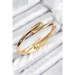 Pirinç Kesik Model Gold Renk Kadın Kelepçe