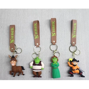 Shrek Karışık Karakterler Silikon Anahtarlık