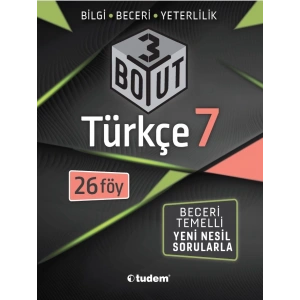 Tudem 7. Sınıf Türkçe 3 Boyut (Yeni)