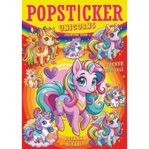 Unicorns Boyama Kitabı Popsticker