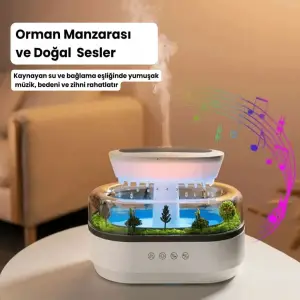 Orman Detaylı Doğa Müzikli Hava Nemlendirici