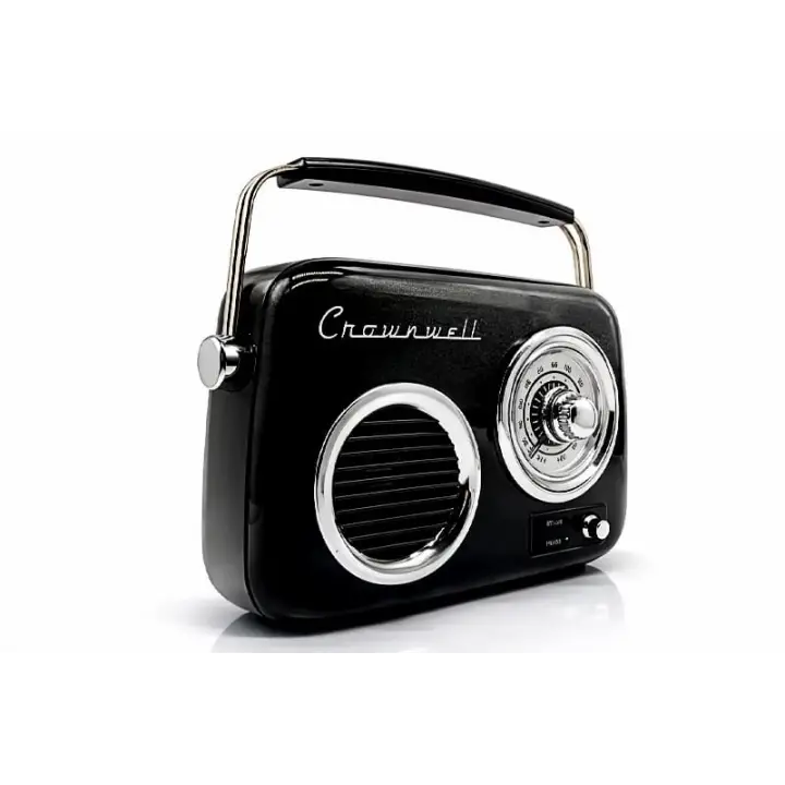 Retro Tasarımlı Bluetooth FM Radyo Mint Siyah