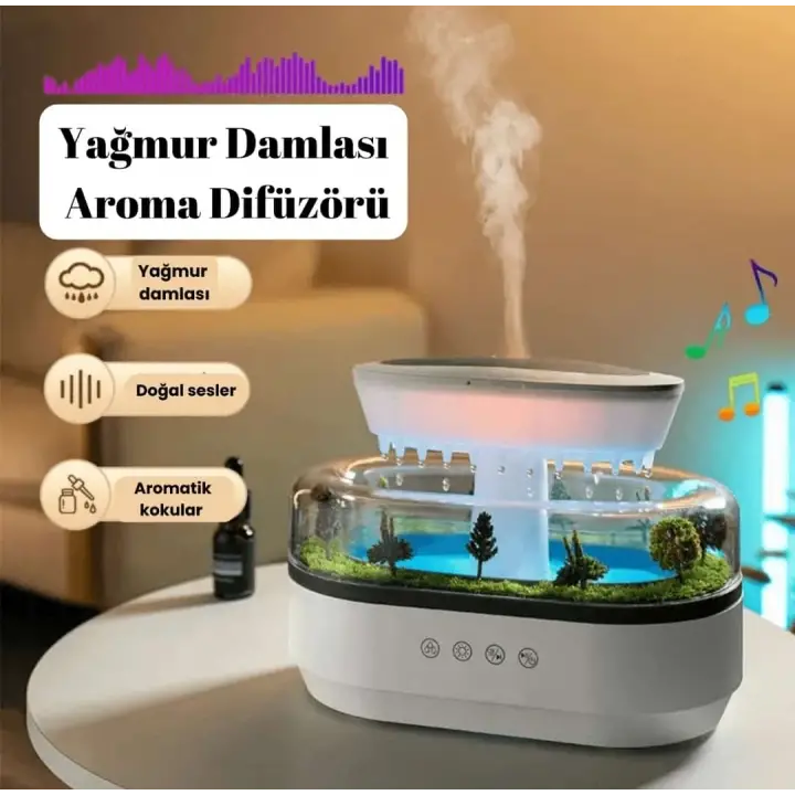 Orman Detaylı Doğa Müzikli Hava Nemlendirici