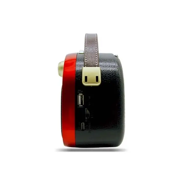 Crownwell Taşınabilir Bluetooth Retro Radyo Arizona Serisi (Metalik Kırmızı)