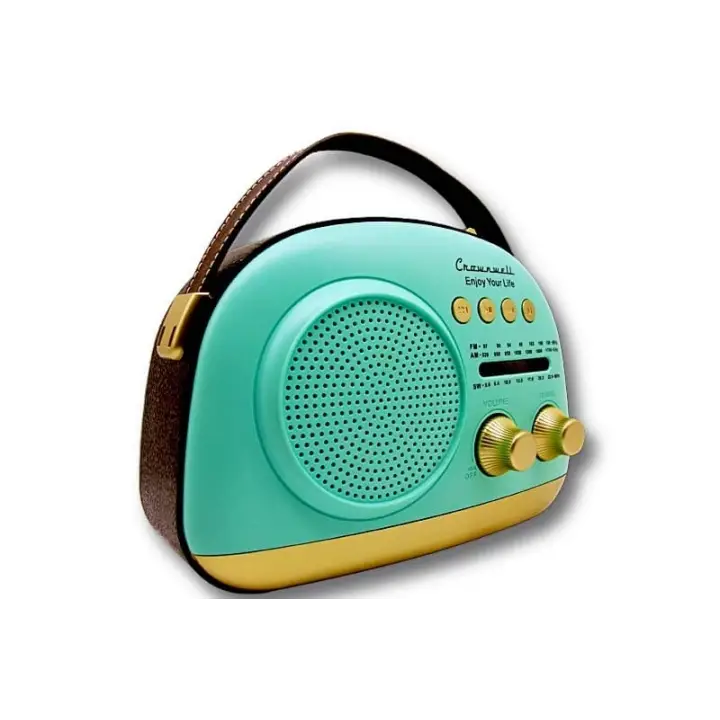 Crownwell Taşınabilir Bluetooth Retro Radyo Arizona Serisi / Blue
