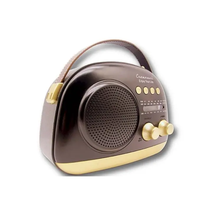 Crownwell Taşınabilir Bluetooth Retro Radyo Arizona Serisi / Black