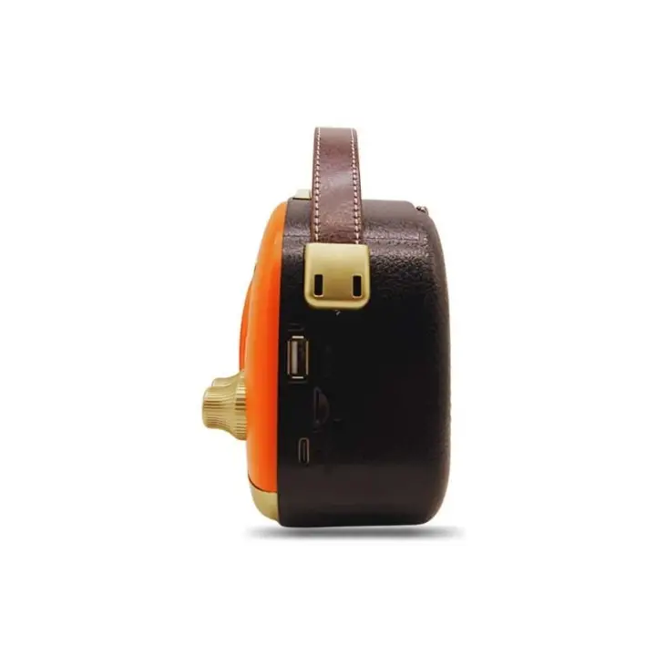 Crownwell Taşınabilir Bluetooth Retro Radyo Arizona Serisi / Orange