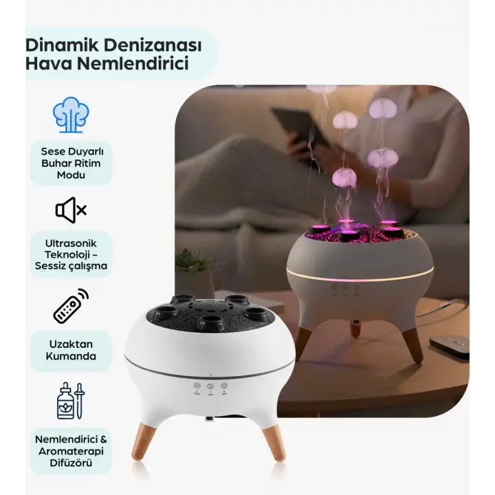 JellyFish Deniz Anası Modlu Hava Nemlendirici