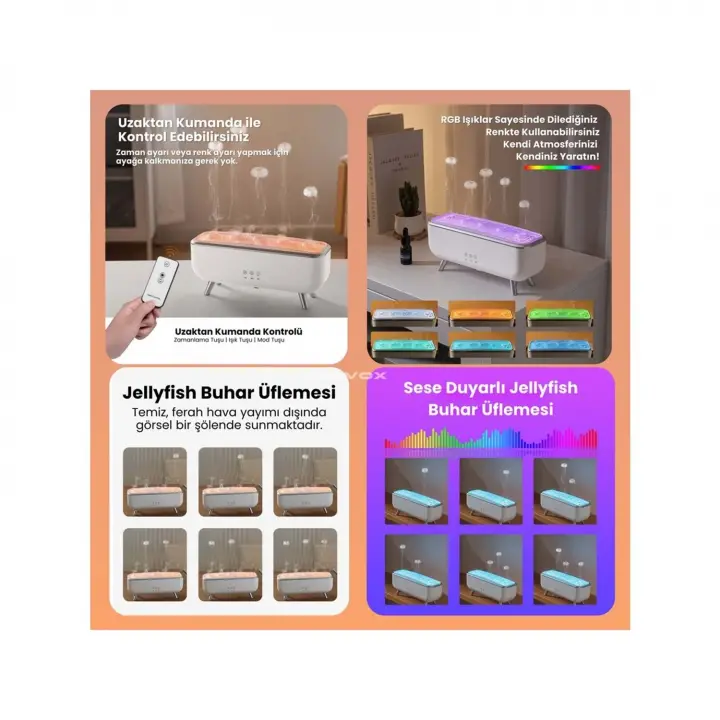 Masaüstü Volkanik Puflu Hava Nemlendirici