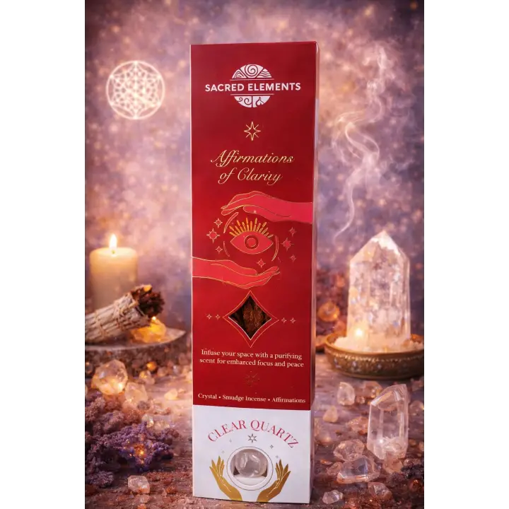 Hem Organik Kuvars Taşlı Özel Ritüel Tütsü