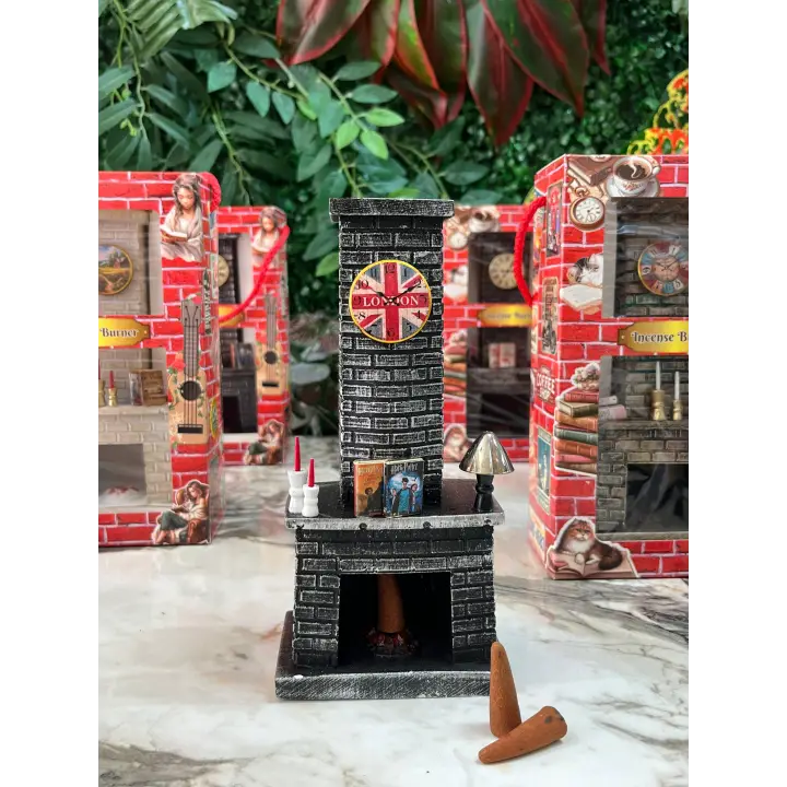 Polyester İnce Ayrıntılı Şömine Tütsülük