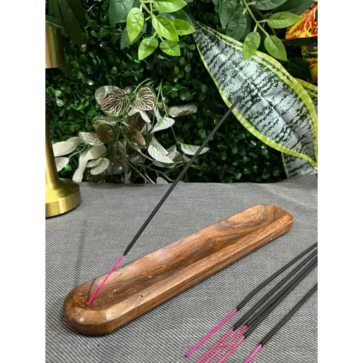 Ahşap Hintgülü Oval Çubuk Tütsülük