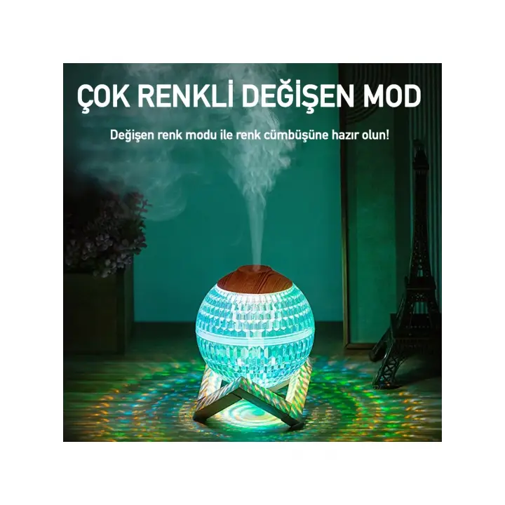 Kristal Disko Topu Hava Nemlendirici