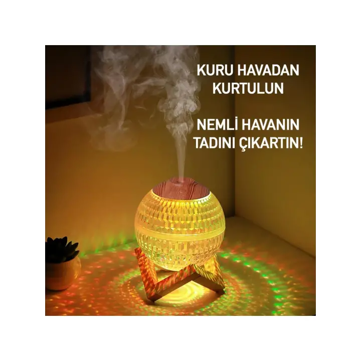 Kristal Disko Topu Hava Nemlendirici