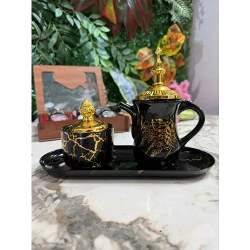 Seramik Demlik Görünümlü Bahur - Konik Tütsülük