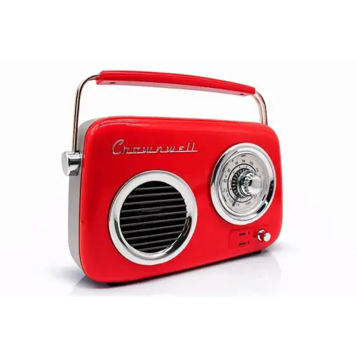 Retro Tasarımlı Bluetooth FM Radyo Mint Kırmızı