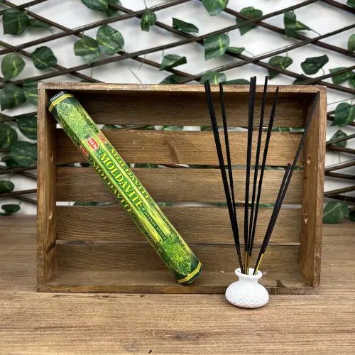 Moldavite Taşı Çubuk Tütsü