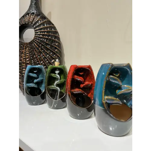 Seramik 3 Yaprak Tütsülük