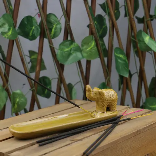 Seramik Fil Çubuk Tütsülük