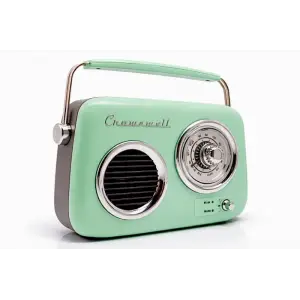 Retro Tasarımlı Bluetooth FM Radyo Mint Yeşil